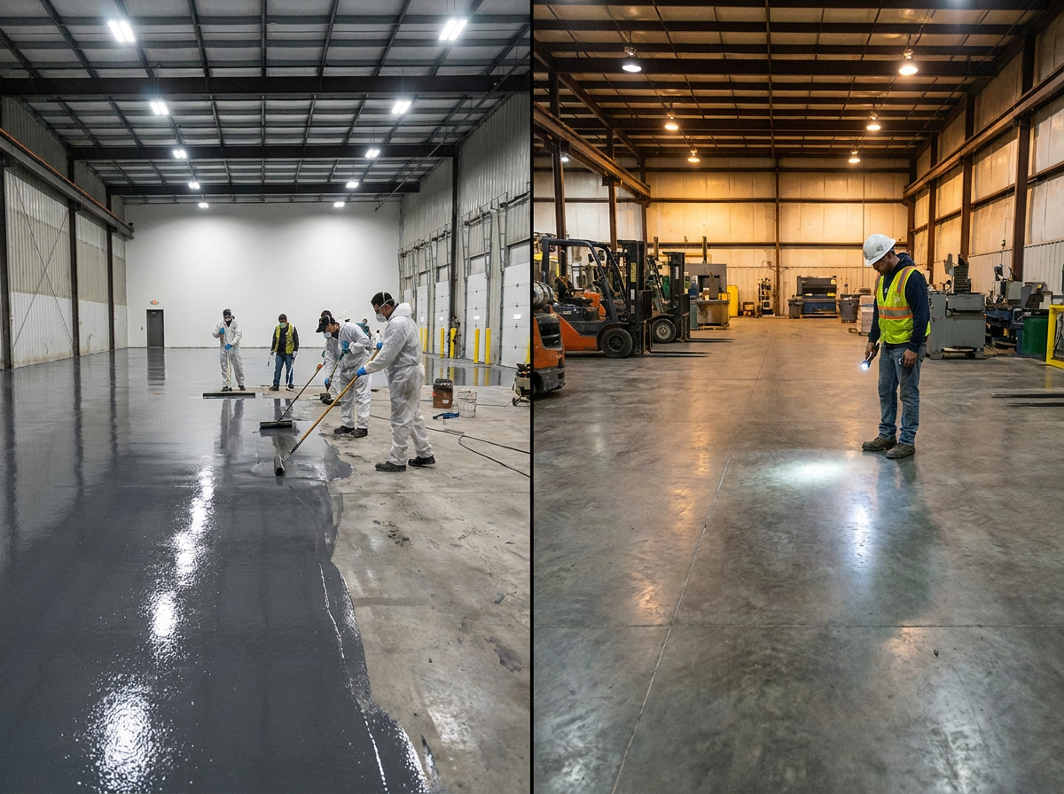 magnific ultra realistic splitscene industrial flooring con 36972